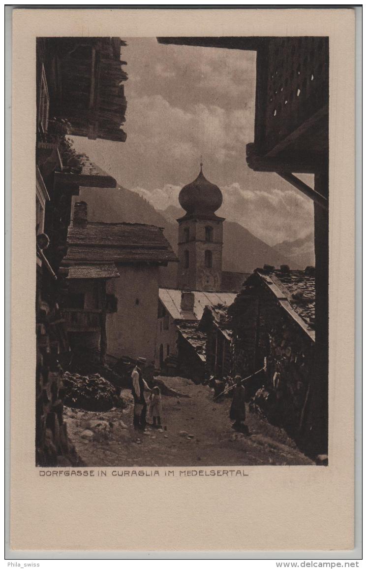 Dorfgasse In Curaglia Im Medelsertal - Animee - Photo: Chr. Meisser No. 23542 - Medel