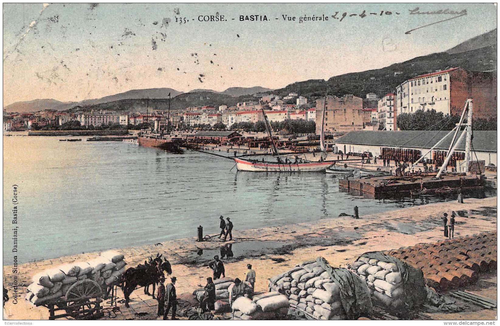 Bastia     20         Vue Générale  .Le Port      (voir Scan) - Bastia