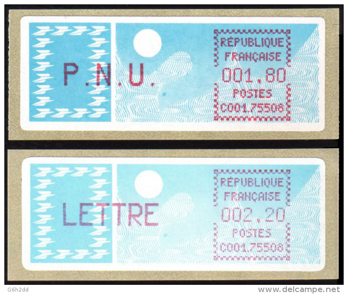 ATM-221- Timbre De Distributeur, Papier Carrier - 1985 Papier « Carrier »