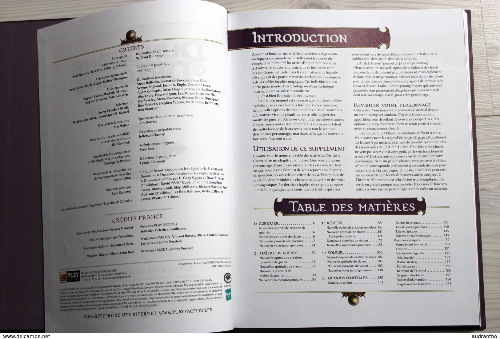 Livre Dungeons Et Dragons L'art De La Guerre Jeu De Rôle Neuf Donjons Et Dragons - Littérature & Notices