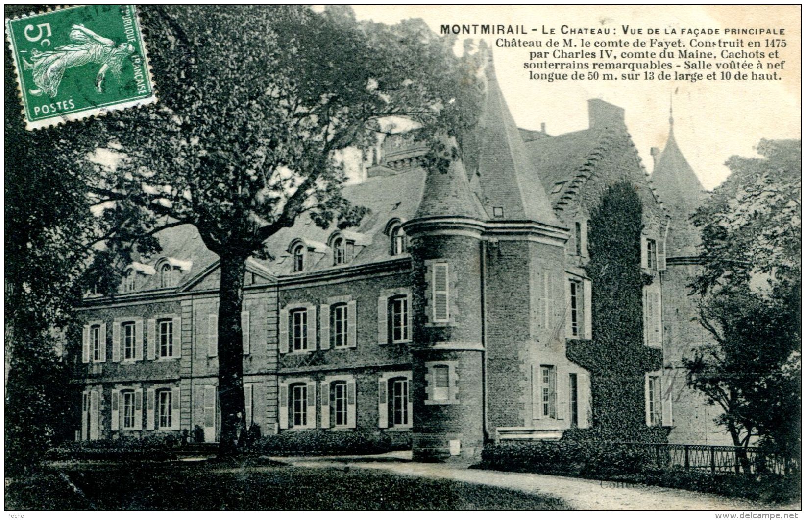 N°32061 -cpa Montmirail -château De M. Le Comte De Fayet- - Montmirail