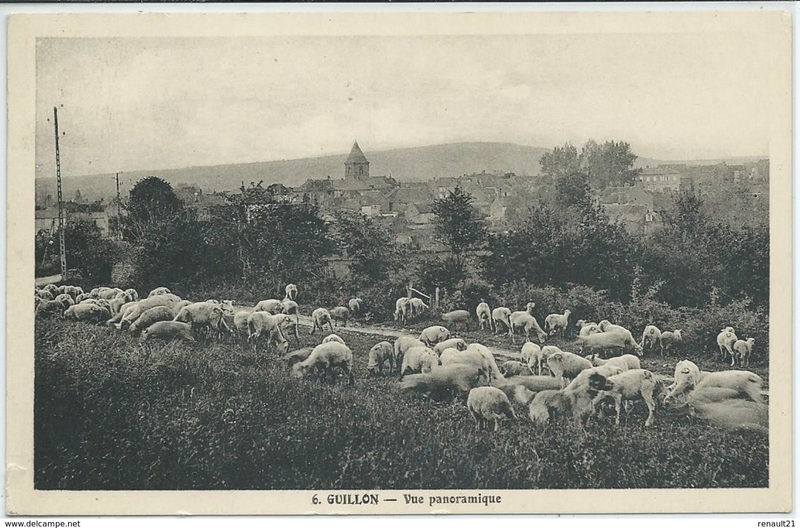 Guillon-Vue Panoramique (Très Légère Coupure Bas à Gauche,voir Scan)-(SÉPIA) - Guillon