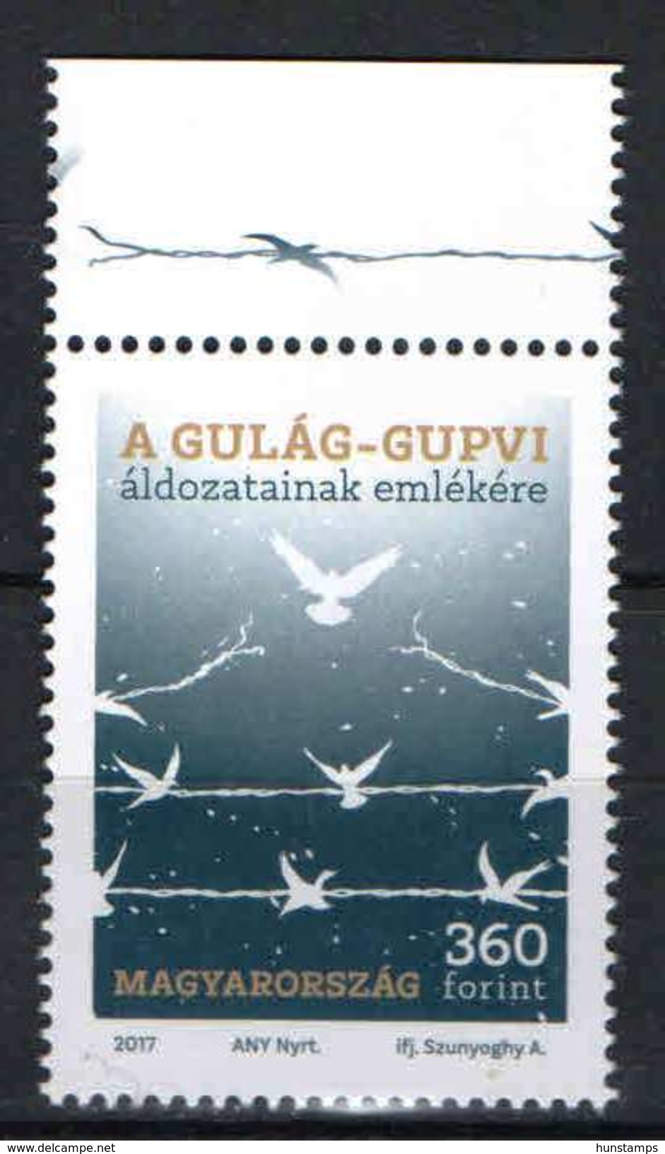 HUNGARY 2017. Animals / Birds Nice Stamp With Special Birds Corner MNH (**) - Nuovi