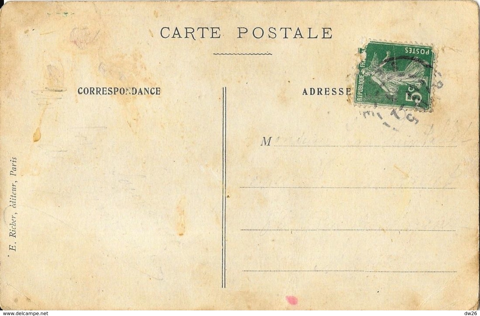 L'Emménagement Du Président Poincaré Par Le Peuple - Carte E.R. Paris, Non écrite - Satiriques