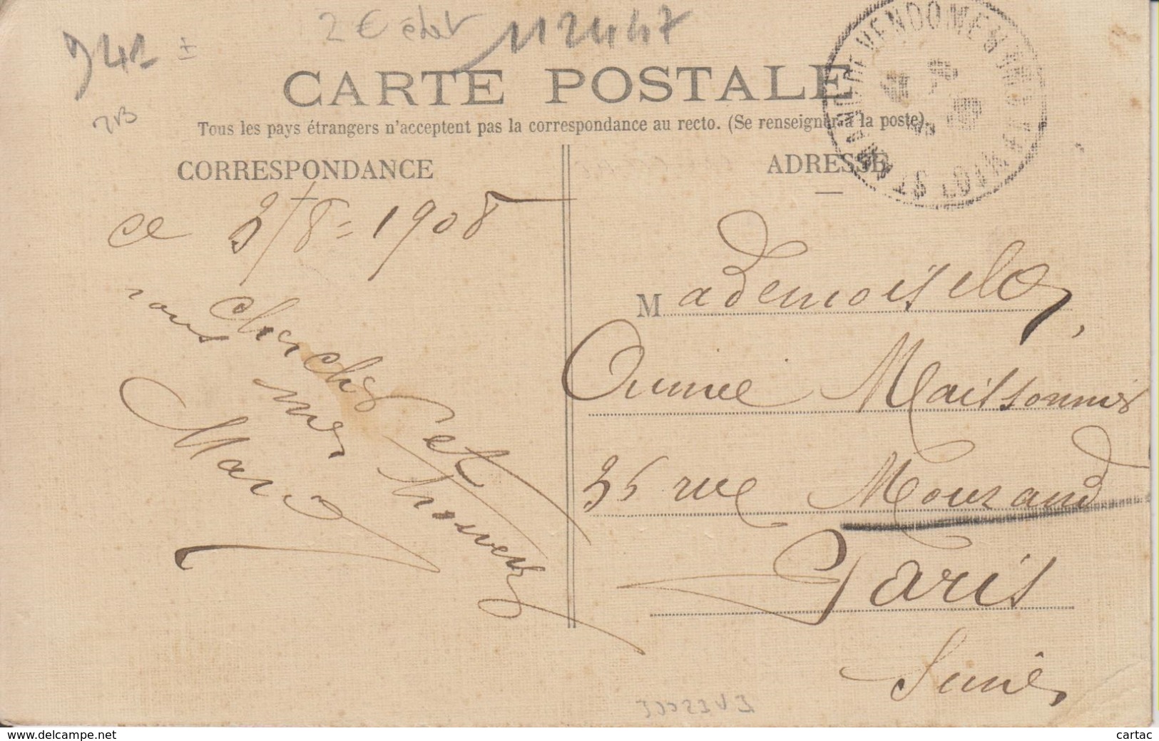 D41 - ST AMAND DE VENDOME - PLACE DU MARCHE - BELLE ANIMATION - CARTE TISSEE - Saint Amand Longpre