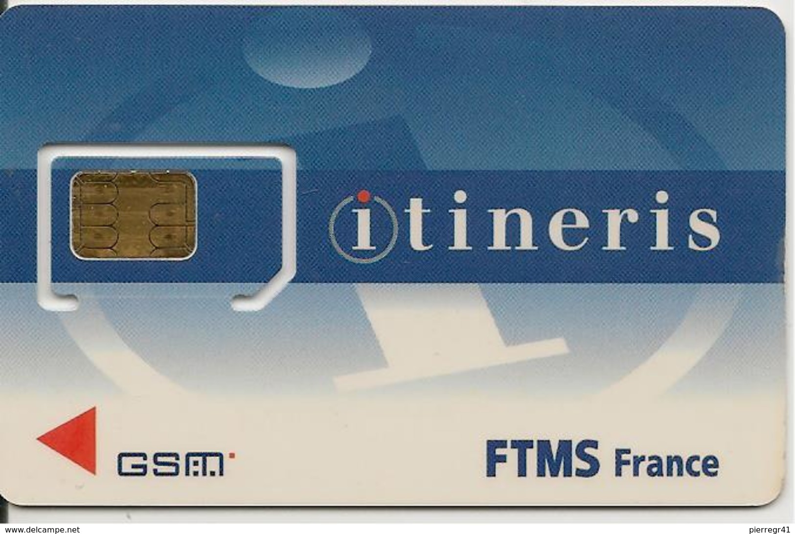 CARTE-GSM-PUCE-M-FTMS-ITINERIS-FF2L-D12-Ref-PHONECOTE 2005-V° BLEU-TBE-NEUVE-PUCE ATTACHEE-GARANTIE - Mobicartes (GSM/SIM)