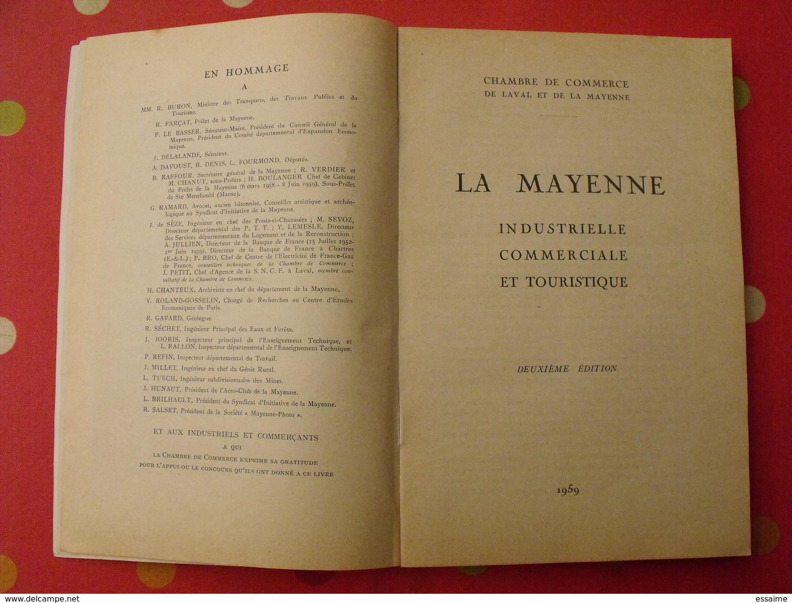 La Mayenne Industrielle Commerciale Et Touristique 1959. Laval Chateau-Gontier - Pays De Loire