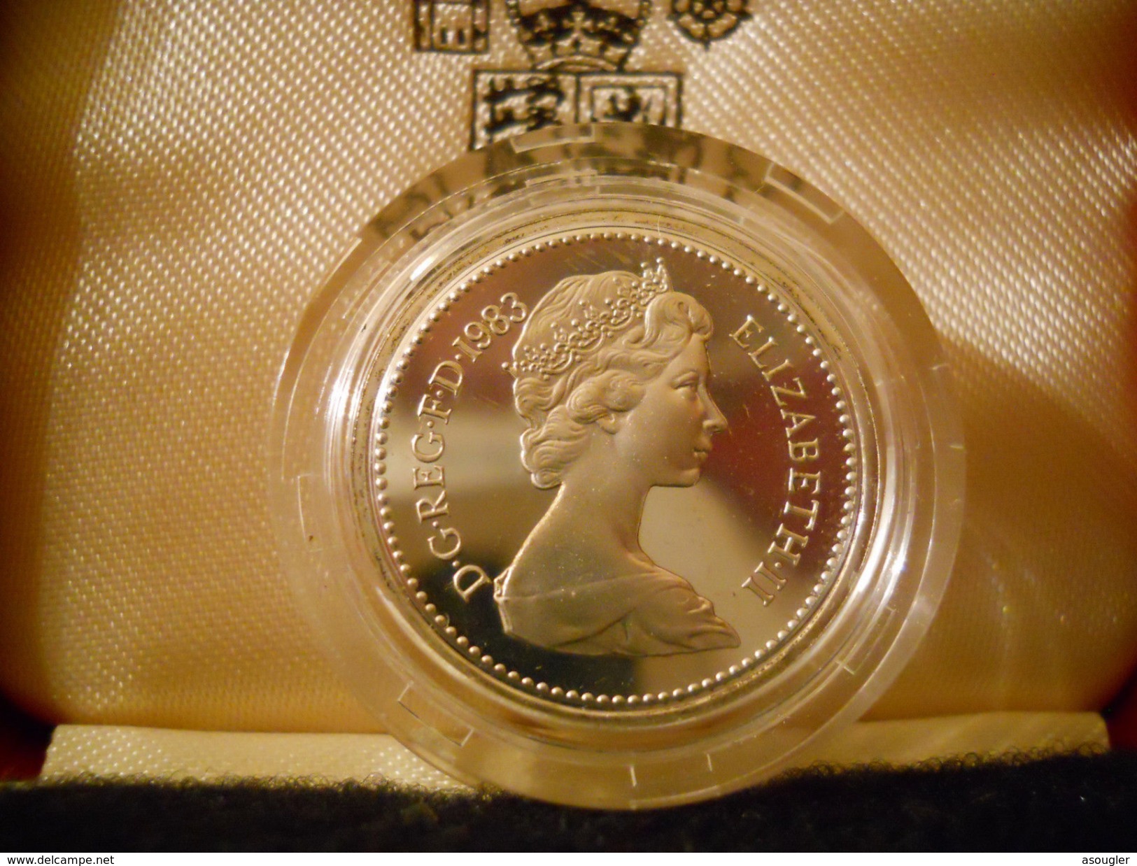 GREAT BRITAIN UK ENGLAND 1 POUND 1983 SILVER PROOF - 1 Pound