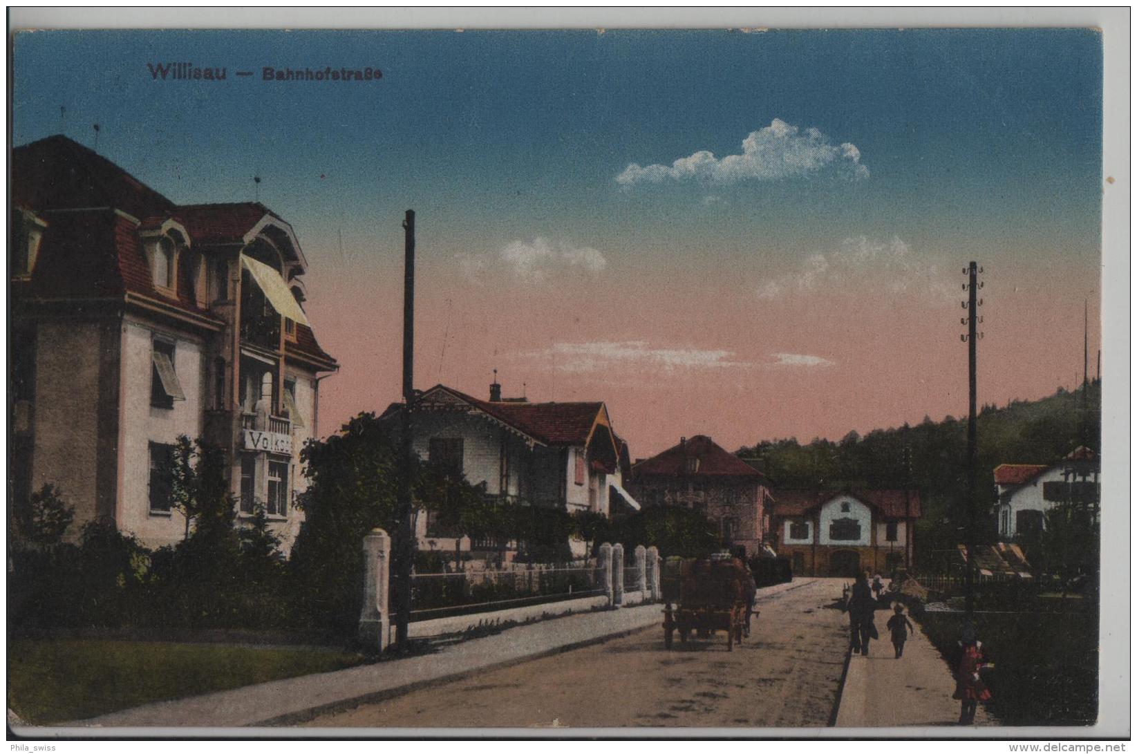 Willisau - Bahnhofstrasse - Animee Belebt - Photo: Guggenheim No. 16240 - Willisau