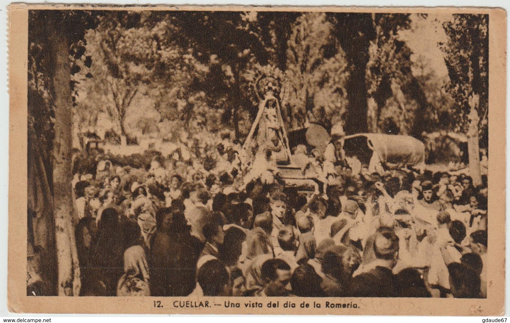 CUELLAR (ESPAGNE) - UNA VISTA DEL DIA DE LA ROMERIA - Sonstige & Ohne Zuordnung