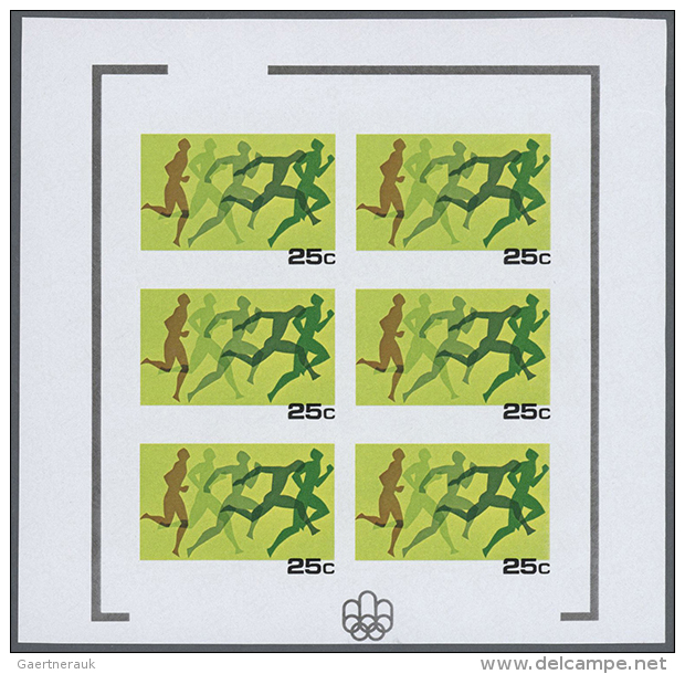 1976, Penrhyn. Progressive Proofs Set Of Sheets For The Issue 21st OLYMPIC GAMES, MONTREAL 1976. The Issue Consists... - Autres & Non Classés