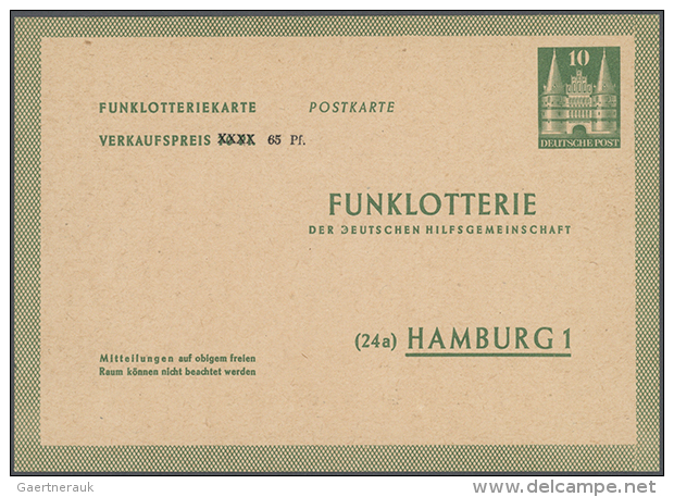 1948/1961. Mit Bizone. Sammlung Von 23 Postkarten Und LP-Faltbriefe. Dabei Sind Beste Und Bessere St&uuml;cke Wie... - Autres & Non Classés