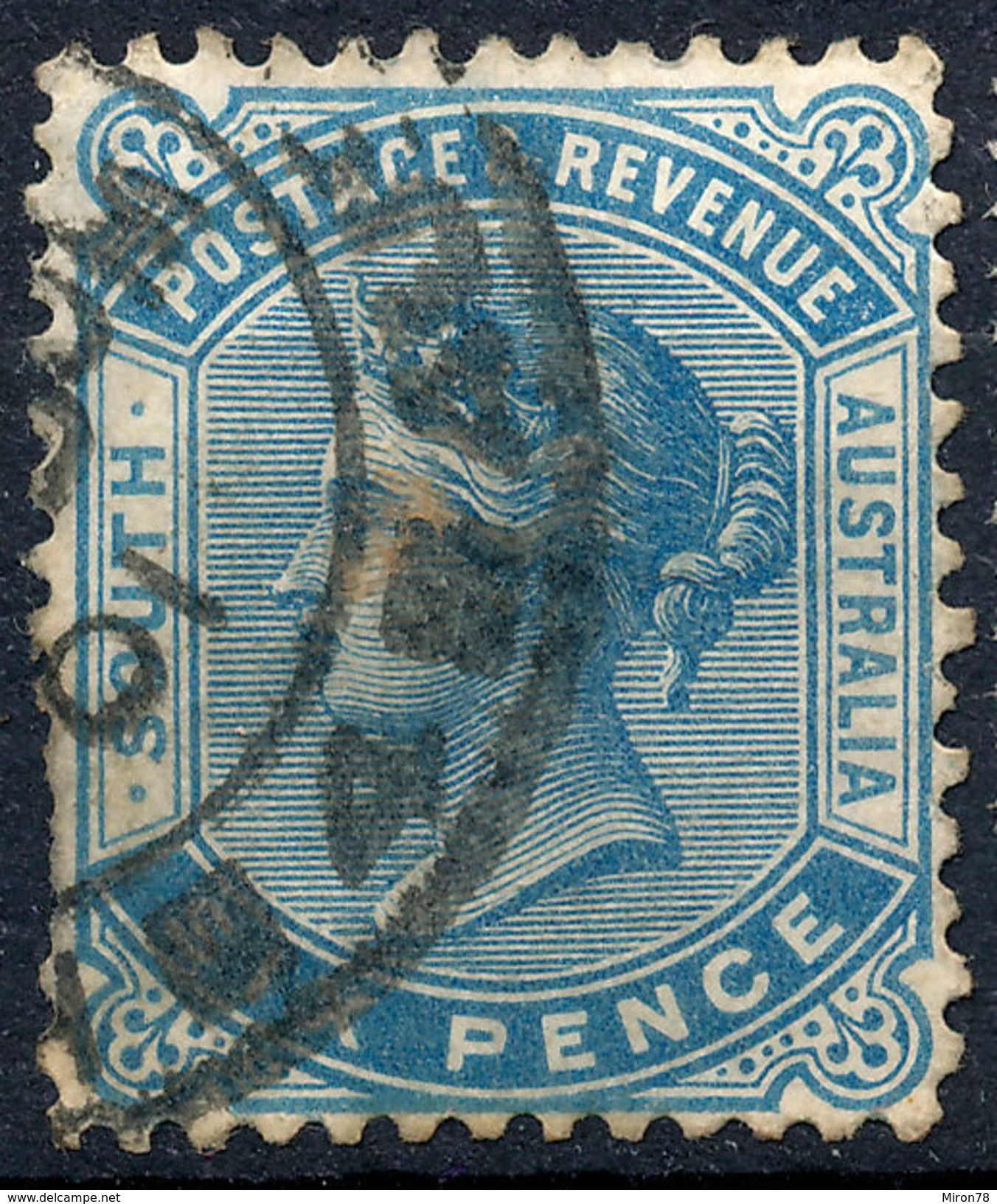 Stamp SOUTH AUSTRALIA Queen Victoria 6p Used Lot#31 - Gebraucht