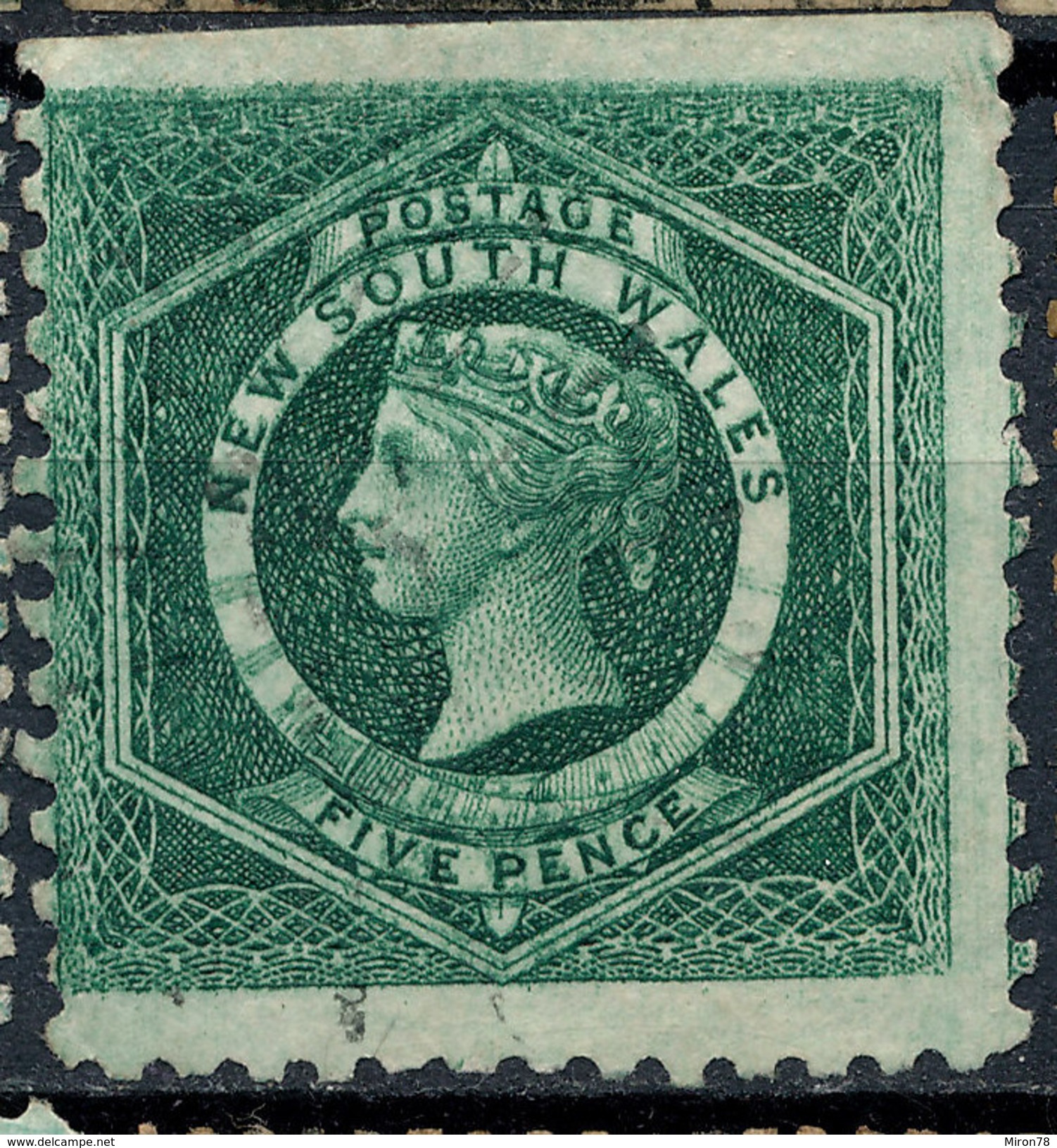 Stamp   New South Wales  Used 5d Gray Used Lot#9 - Gebraucht