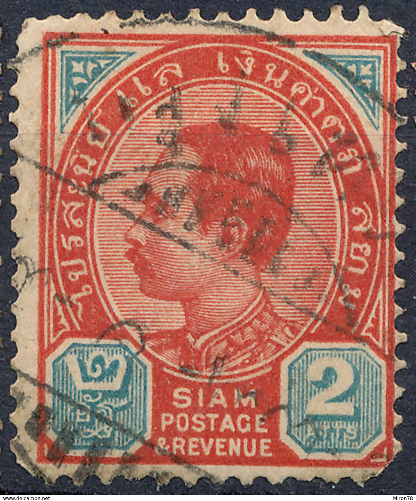 Stamp  THAILAND,SIAM 1889 2a Scott#77 Lot#62 - Siam