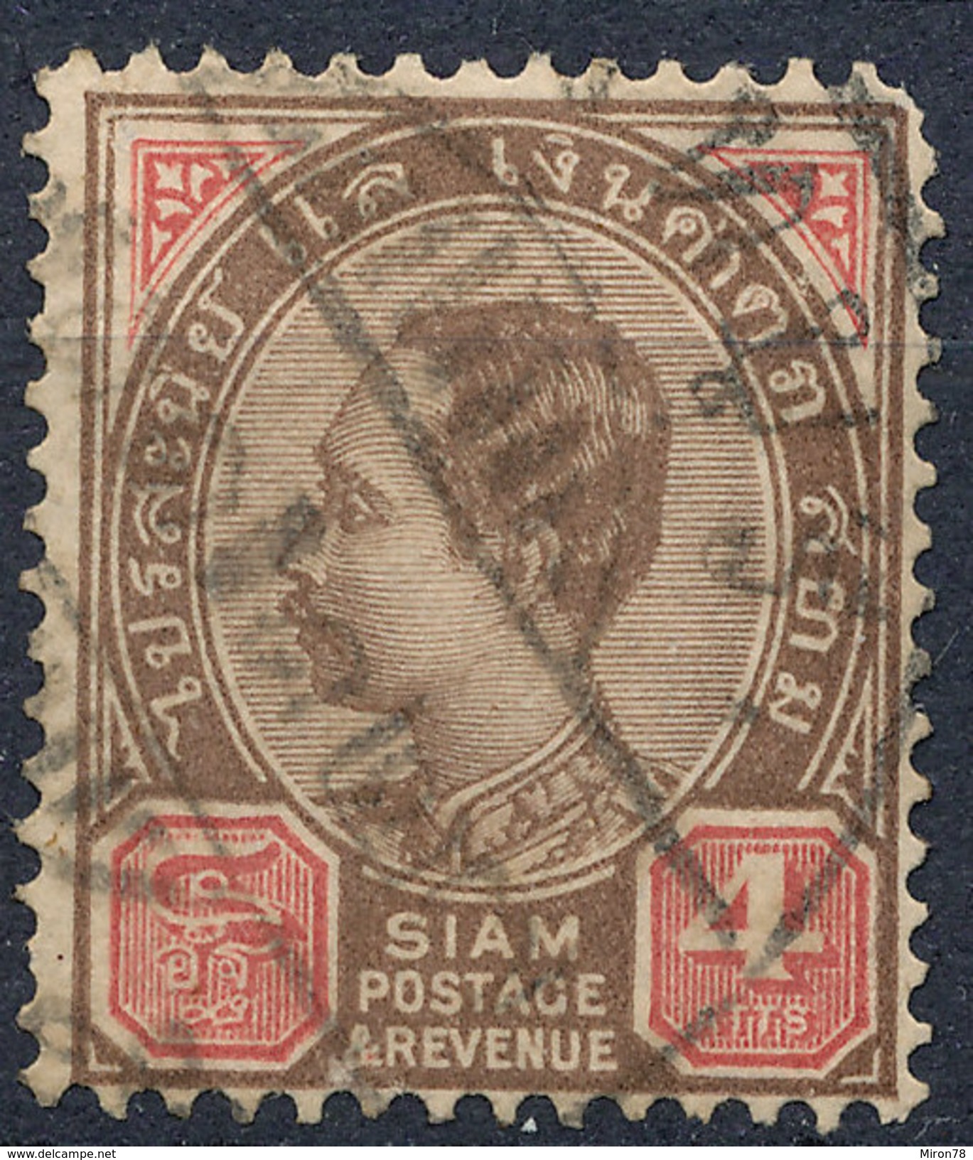 Stamp  THAILAND,SIAM 1889 4a Scott#81 Lot#87 - Siam