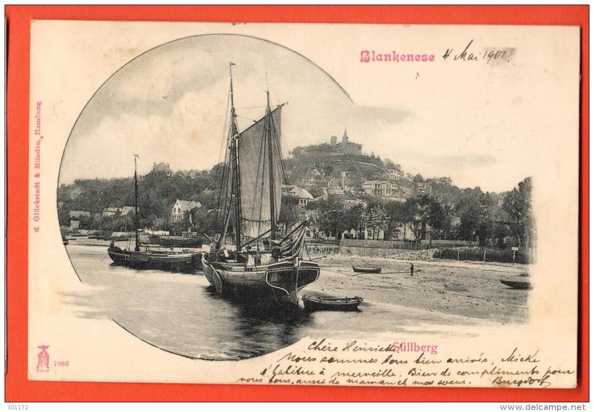 IAL-10 Blankenese  Süllberg. Litho. Pionier. Gelaufen In 1901 Nach Roubaix FR. - Blankenese