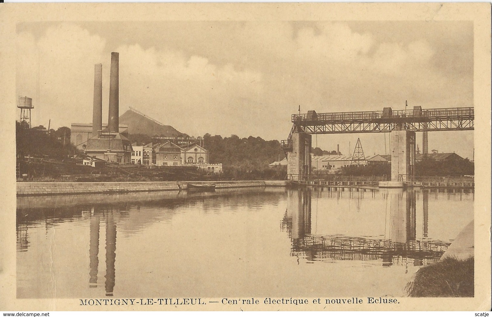 Montigny-Le-Tilleul.  -   Centrale électrique Et Nouvelle Ecluse. - Montigny-le-Tilleul