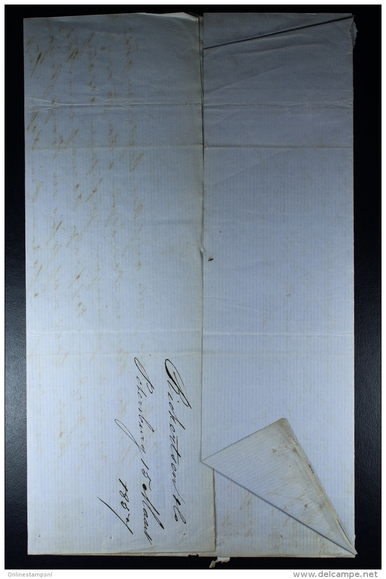 Russia: Complete Letter ST. Petersburg, Königsberg  To Arnhem Holland, Aus Russland  1857 2* FRANCO - ...-1857 Prefilatelia