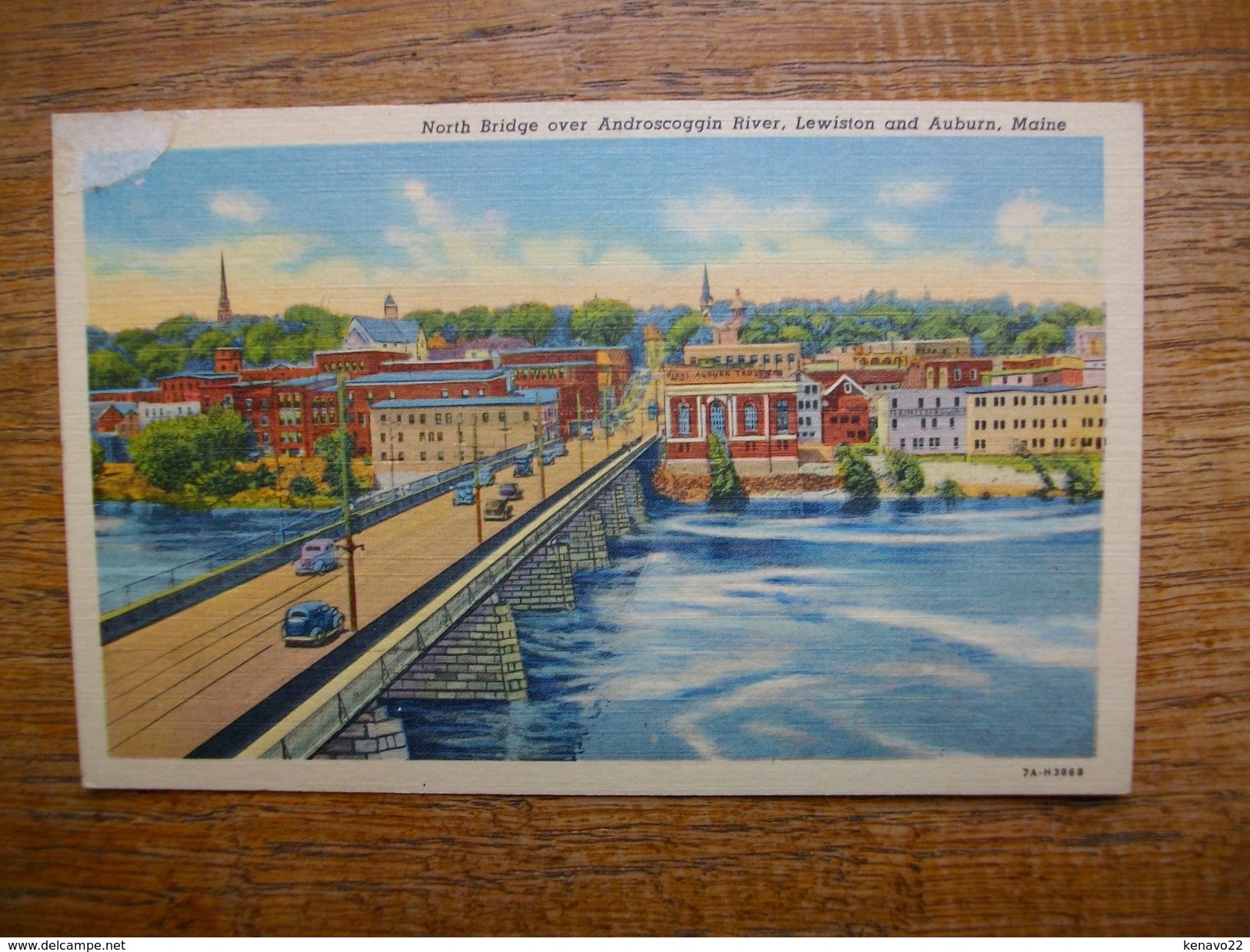 états-unis , North Bridge Over Androscoggin River , Lewiston And Auburn , Maine - Lewiston