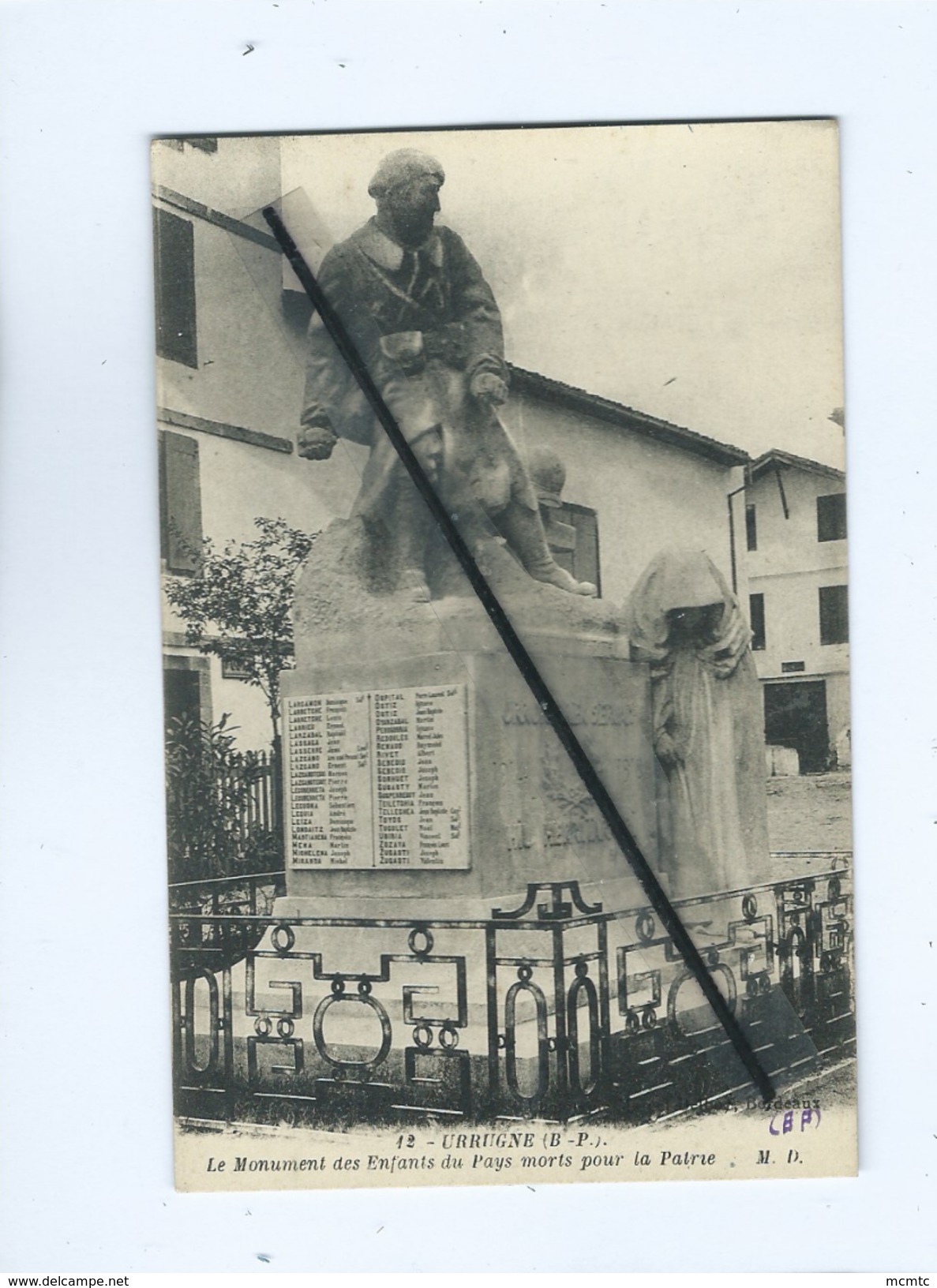 CPA - Urrugne (B-P) - Le Monument Des Enfants Du Pays Morts Pour La France - Urrugne