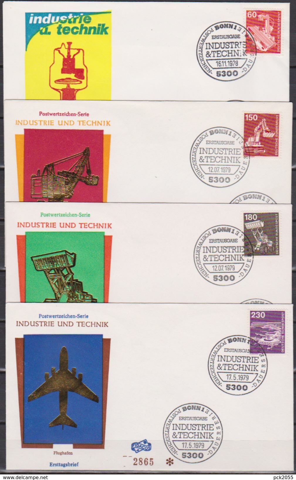 BRD FDC 1978 Nr.990 - 994 Industrie Und Technik ( D 5163 ) - 1971-1980