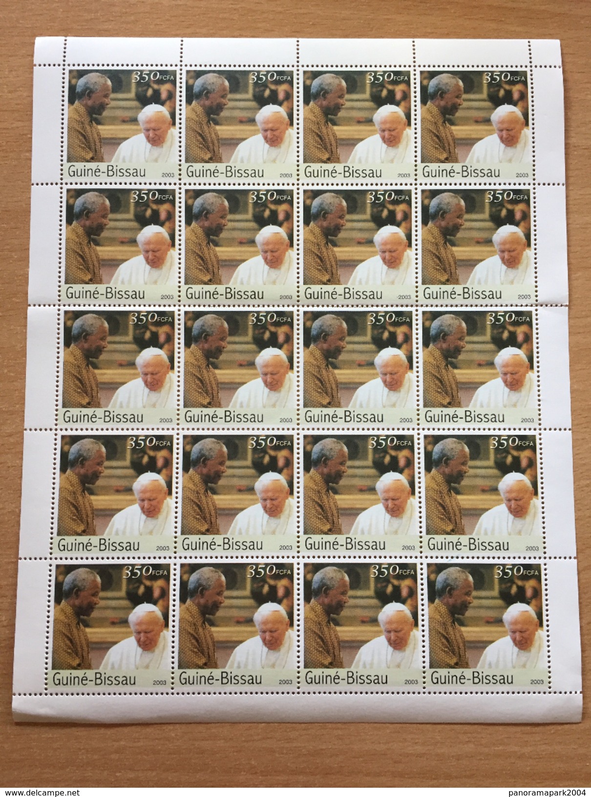 Guiné-Bissau Guinea Guinée Bissau 2003 Mi. 2614 Pape Pope Papst John Paul II Jean Paul Johannes Paul Religion SCARCE ! - Pausen