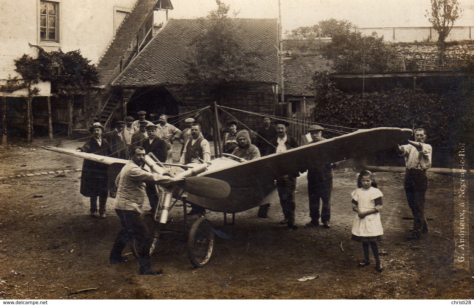 DPT 28 Nogent Le Roi Photo Concours Aéroplane De G.Andrieux Mars 1913 - Nogent Le Roi