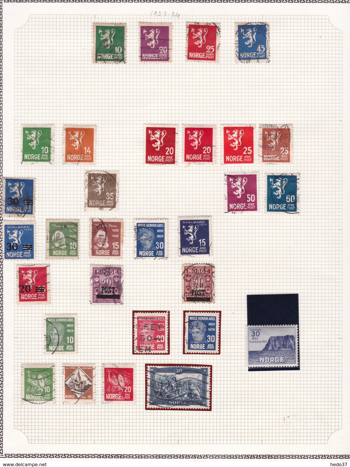 Norvège - Collection Vendue Page Par Page - Timbres Oblitérés / Neufs */** - B/TB - Collezioni