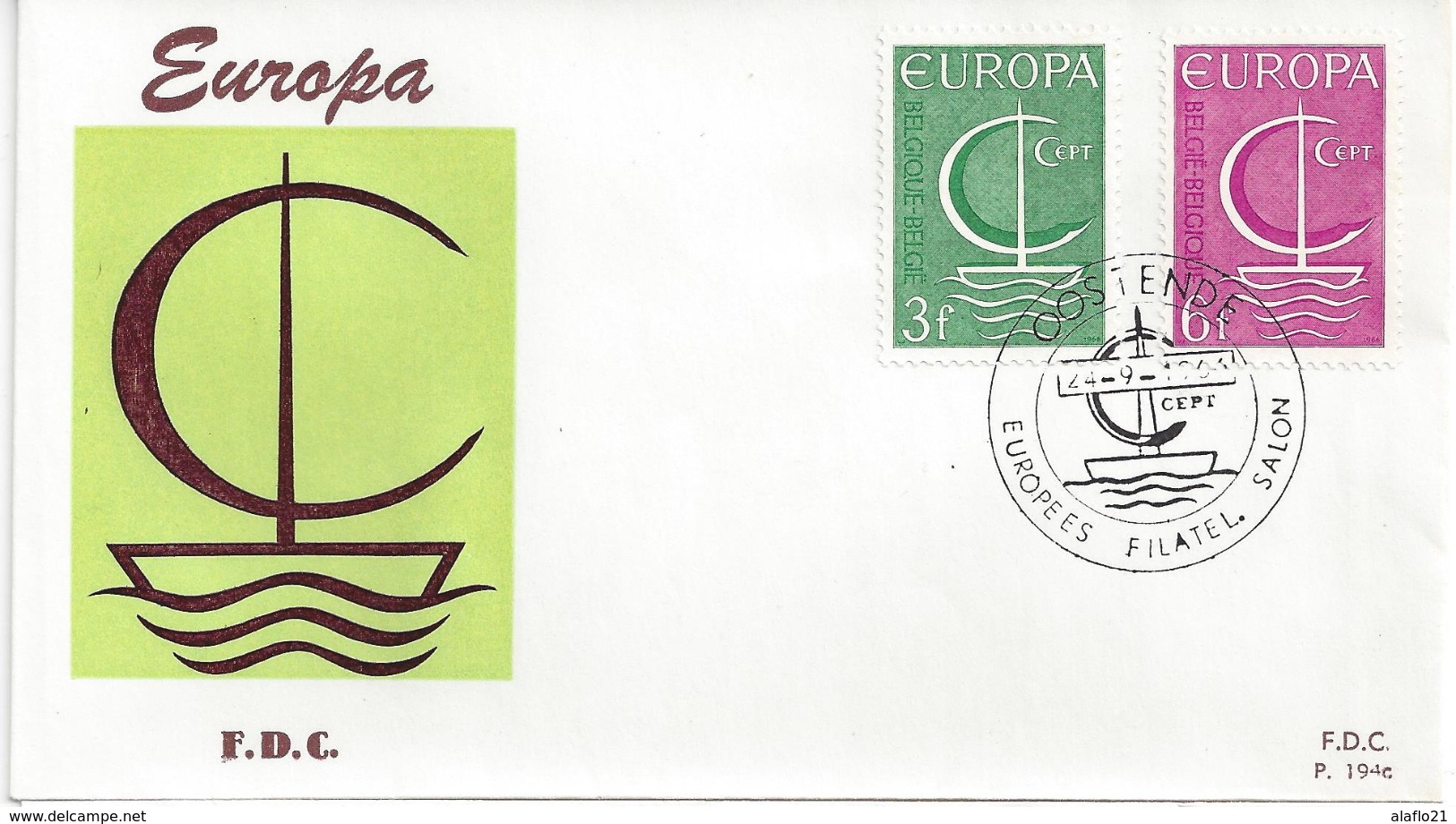 BELGIQUE - ENVELOPPE 1er JOUR - FDC - EUROPA CEPT 1966 - 1966