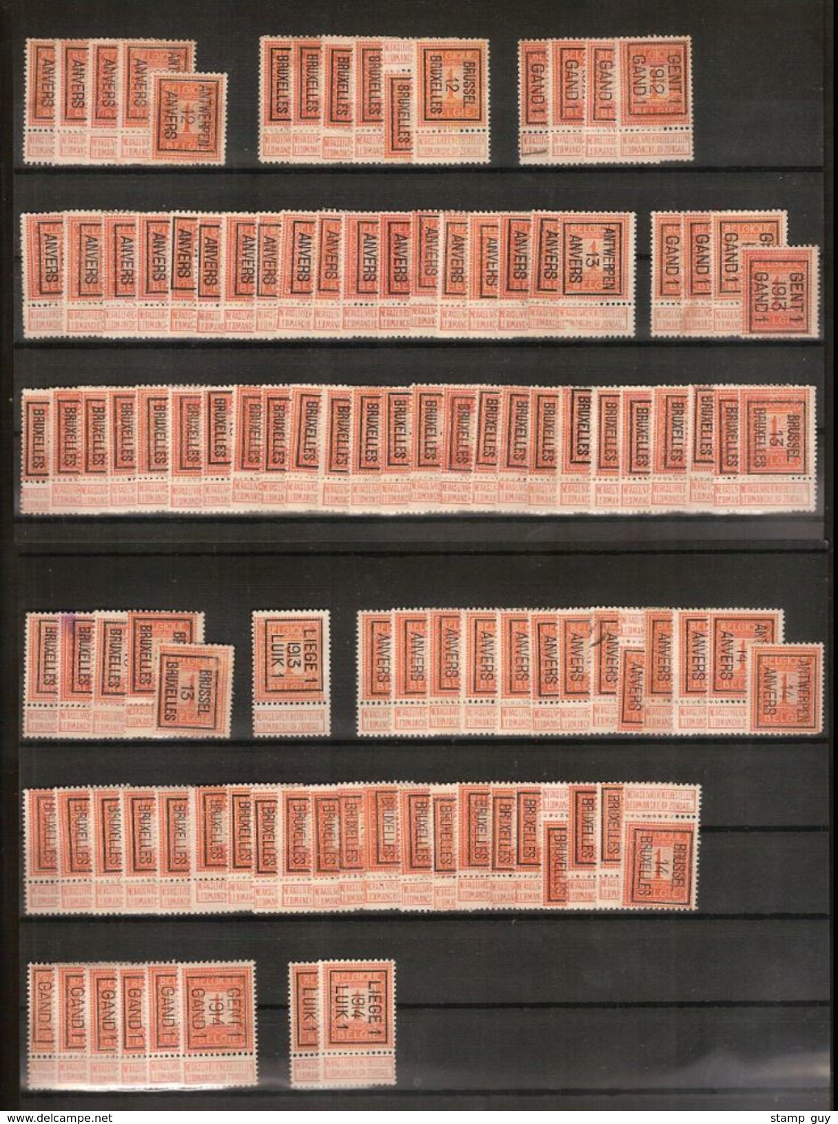 Lotje PELLENS Nr. 108 + 100 Zegels Variërende Merendeel Goede Staat Met Ook ** MNH Aanwezig ; O.a. Nr. 46 (5x) ! LOT 151 - Typografisch 1912-14 (Cijfer-leeuw)