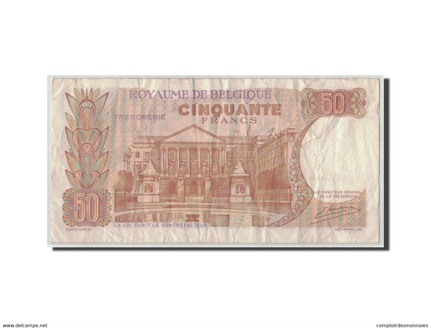 Billet, Belgique, 50 Francs, 1966, 1966-05-16, KM:139, B - 50 Francs