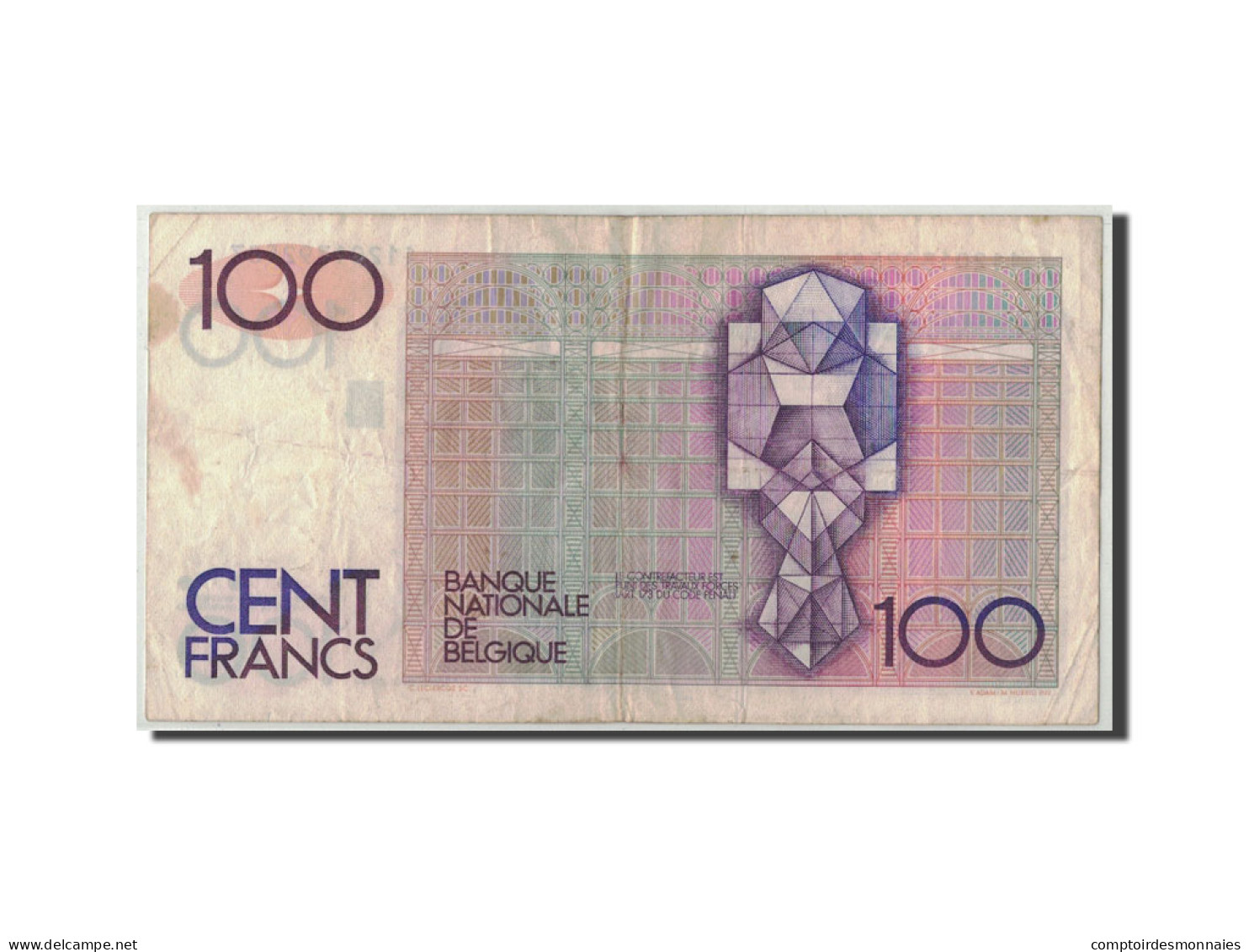 Billet, Belgique, 100 Francs, Undated (1978-81), KM:140a, B+ - 100 Francs