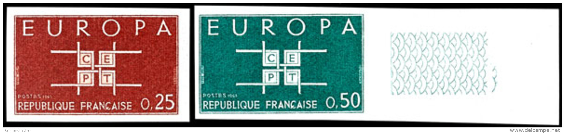 1963, 0,25 Und 0,50 Fr. Europamarken, Abart "ungez&auml;hnt", Tadellos Postfrisch, Maury 160.-, Katalog: 1450/51U... - Other & Unclassified