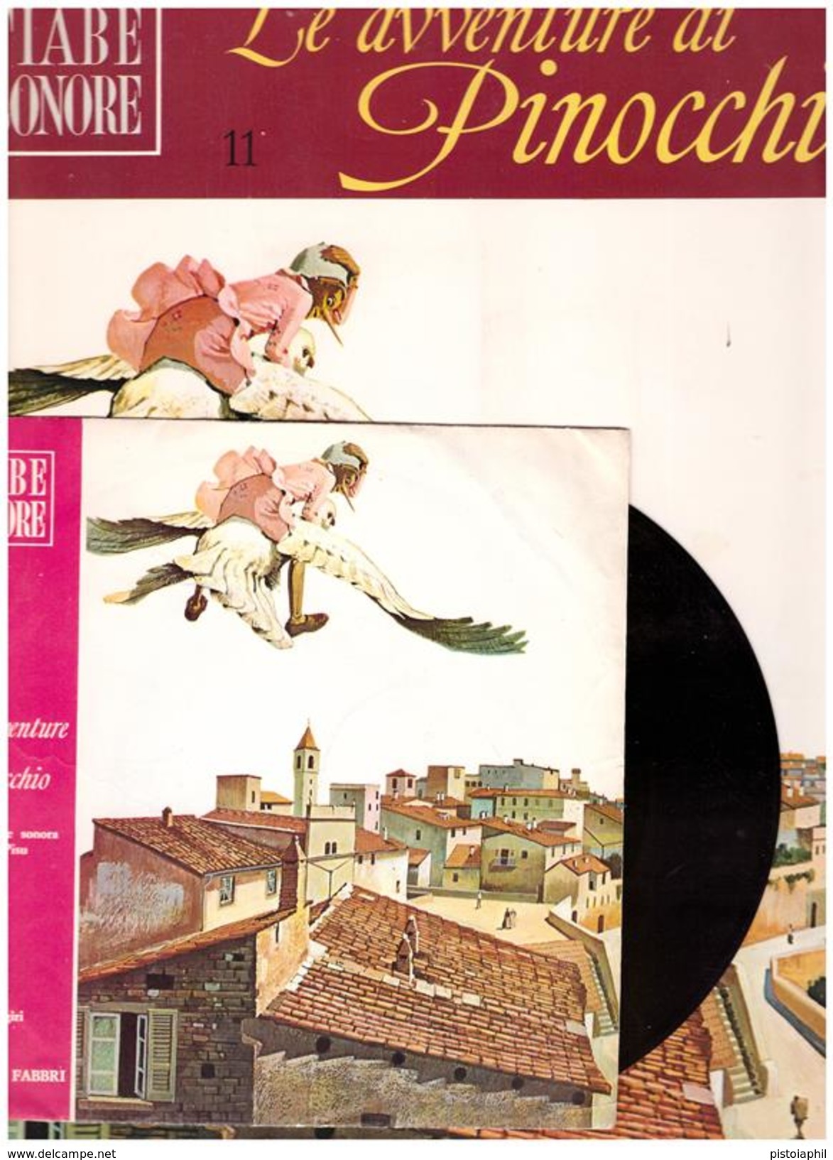 Fiabe Sonore Fabbri - PINOCCHIO N.11  Con Disco 45 Giri- Usato - Autres Livres Parlés