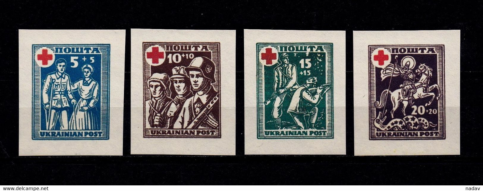 1941-43, Ukrainian Red Cross, Reproduction - MNH** - Ukraine & Ukraine Occidentale