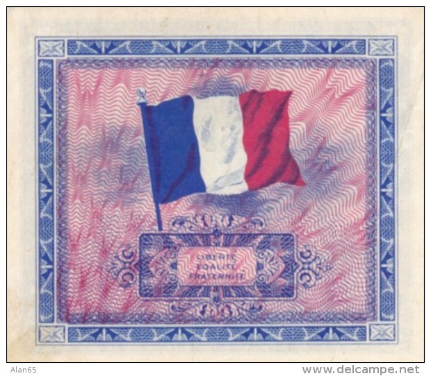 France #116, 10 Francs 1944 Banknote Currency - 1944 Flagge/Frankreich