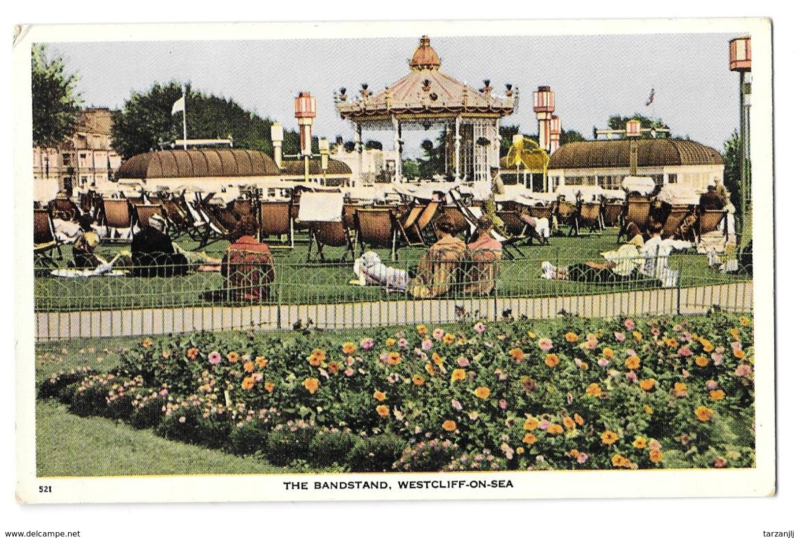 CPA De Westcliff On Sea (England): The Bandstand - Southend, Westcliff & Leigh