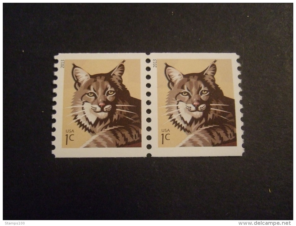 USA  2013  BOBCAT  GUMMED     MNH **  (IS6108-002) - Unused Stamps