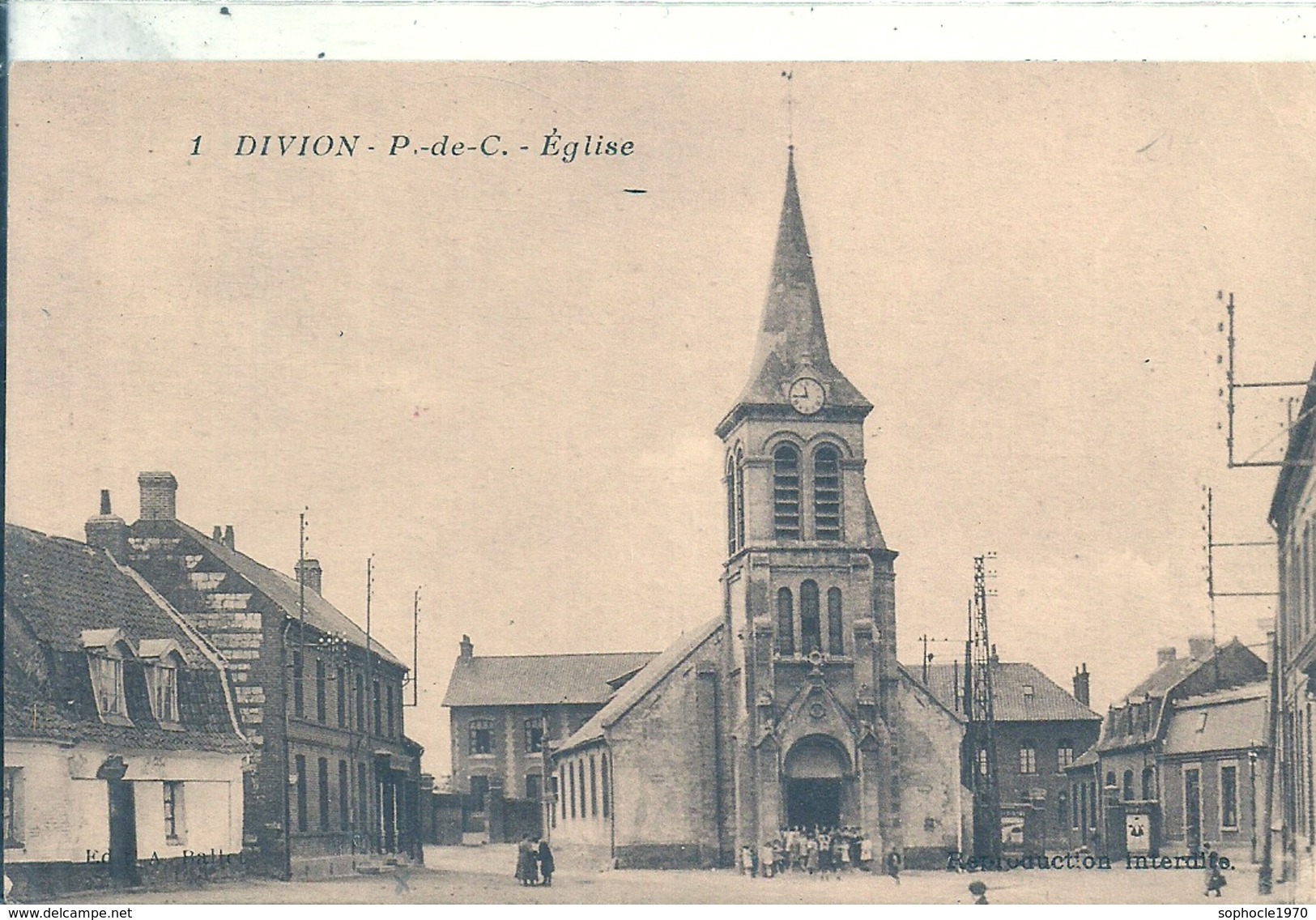 PAS DE CALAIS - 62 - DIVION - L'église - Divion