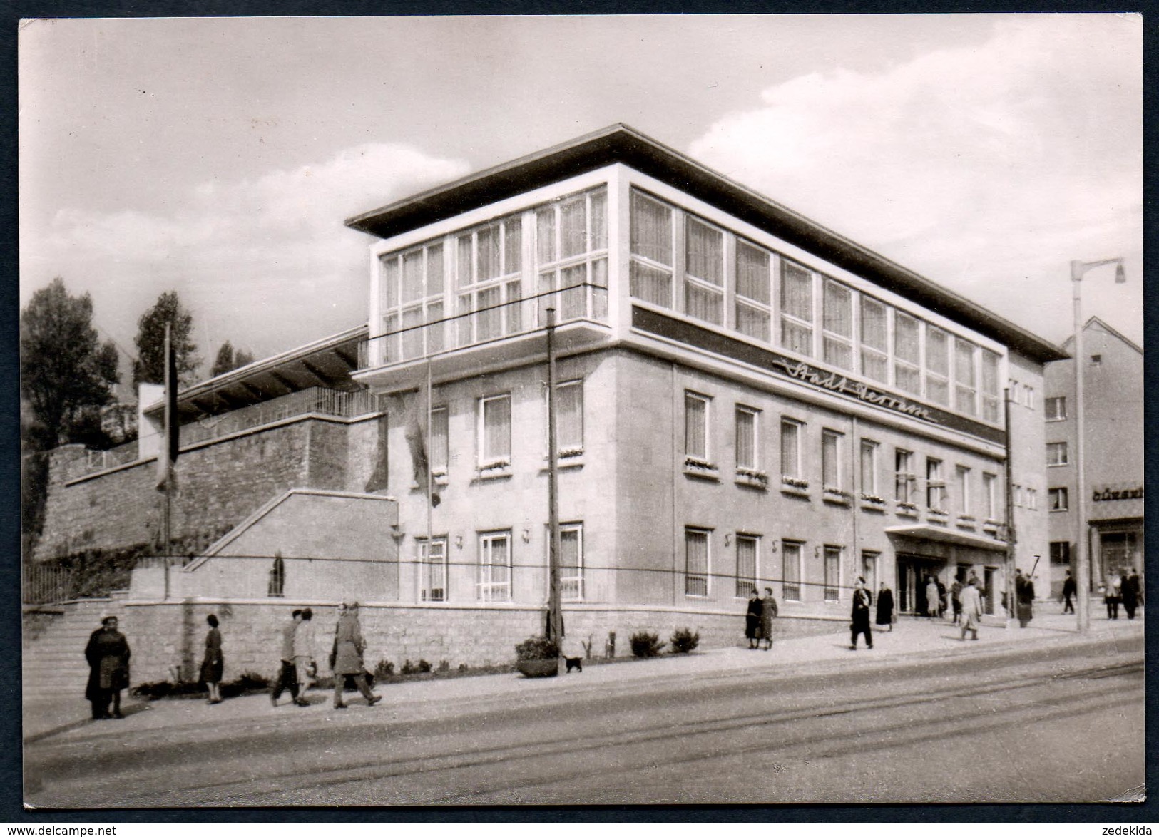 A1145 - Alte Ansichtskarte - Nordhausen HO Gaststätte Stadt Terasse - DDR 1963 - Konsum FOKU - Nordhausen