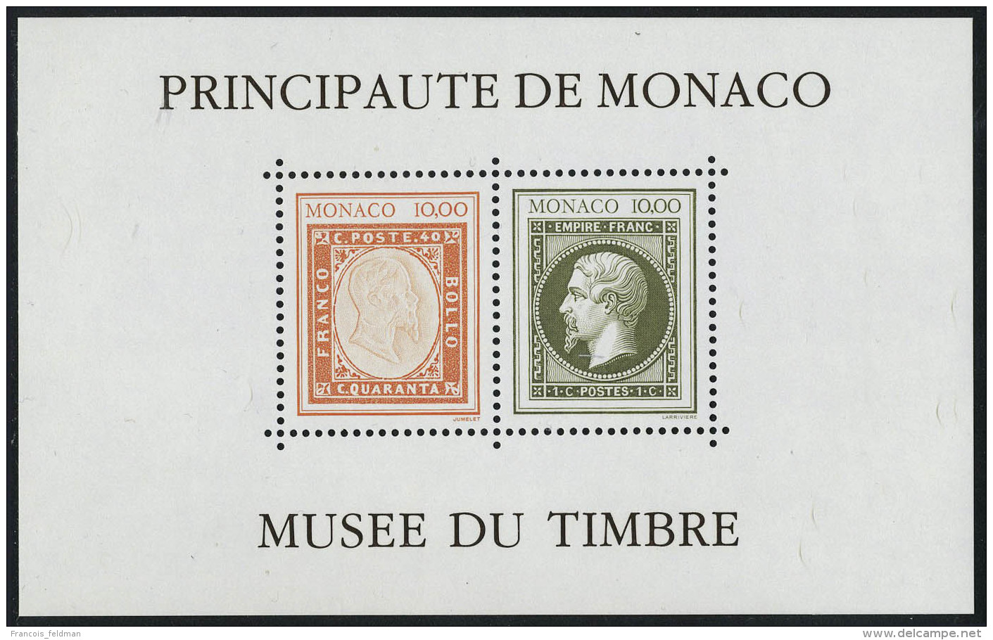 Neuf Sans Charni&egrave;re N&deg; 58A, Le Bloc Du Mus&eacute;e Sans Cachet &agrave; Date Non &eacute;mis, Superbe - Other & Unclassified