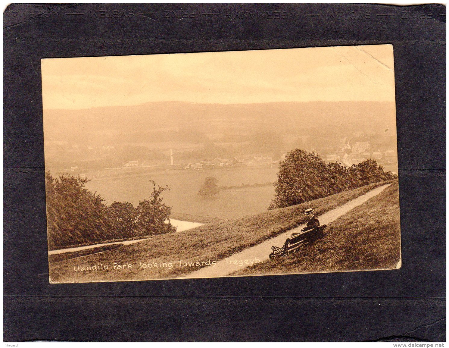 68674   Regno  Unito,   Llandilo  Park Looking Towards Tregeyb,  VG  1917 - Carmarthenshire