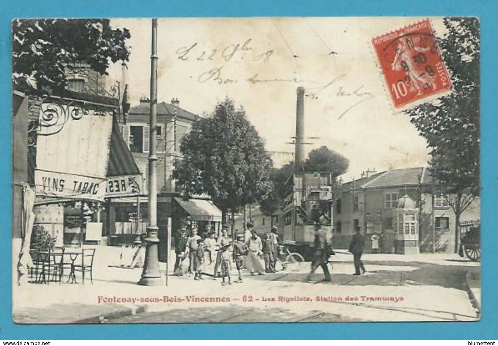 CPA 62 - Tramway Les Rigollots Station Des Tramways FONTENAY-SOUS-BOIS 94 - Fontenay Sous Bois