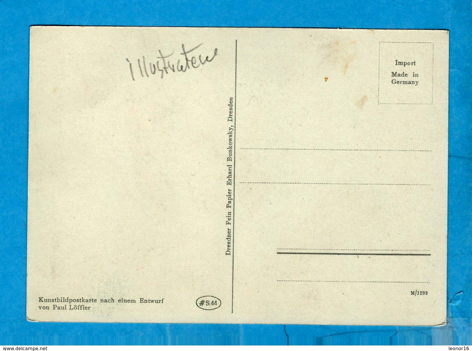 ** ENZIAN ** Kunstbildpostkarte Nach Einem Entwurf Von Paul LÖFFLER   -   Verlag : BUNKOWSKI Ehrard - Dresden  N° M/1293 - Loeffler