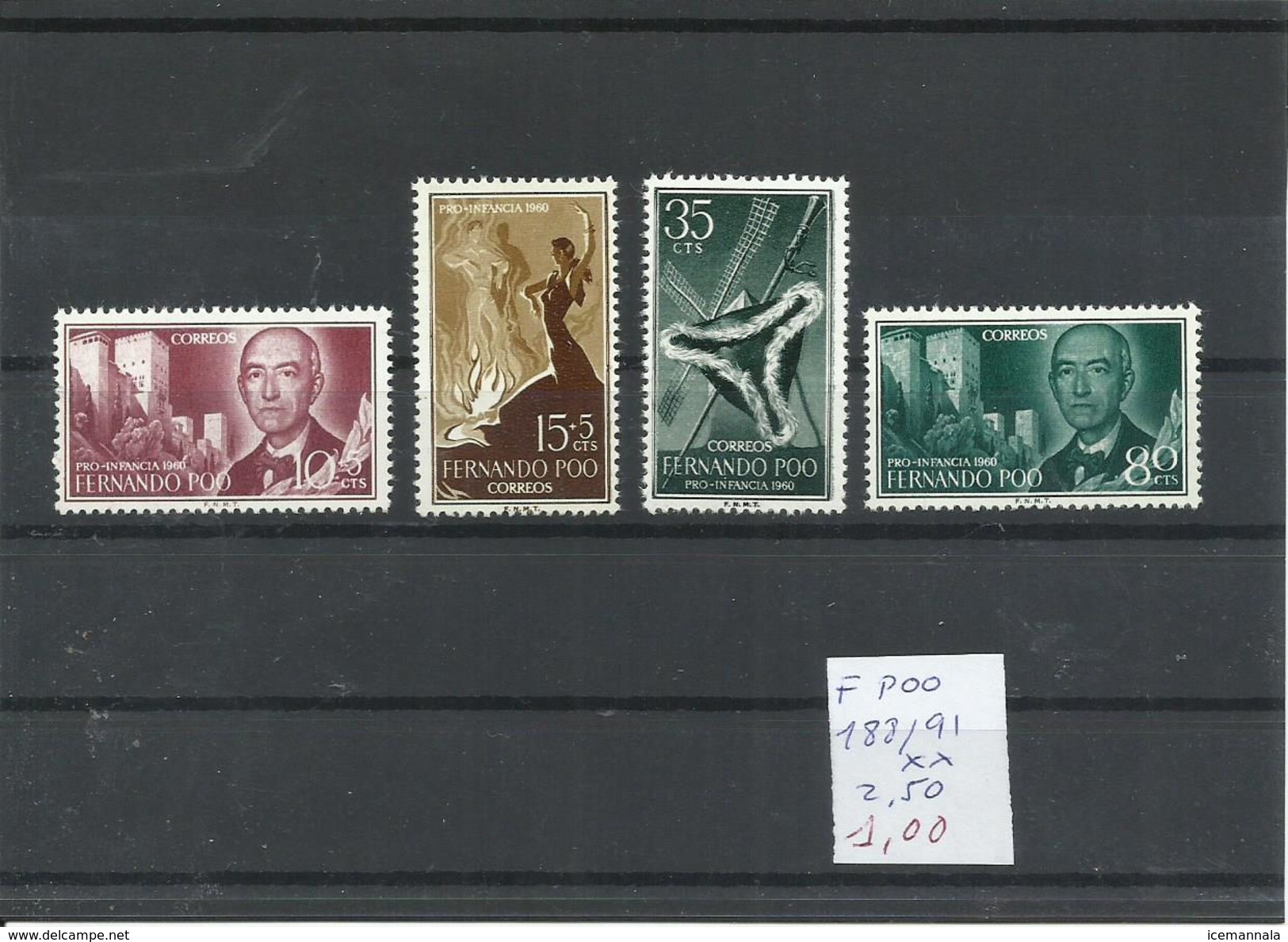 FERNANDO POO  EDIFIL 188/91    MNH  ** - Fernando Poo