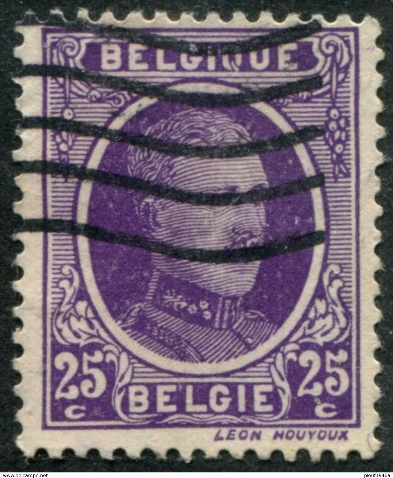 COB  198 -V33 (o) Point Entre Le E Et Le L De BELGIË - 1901-1930