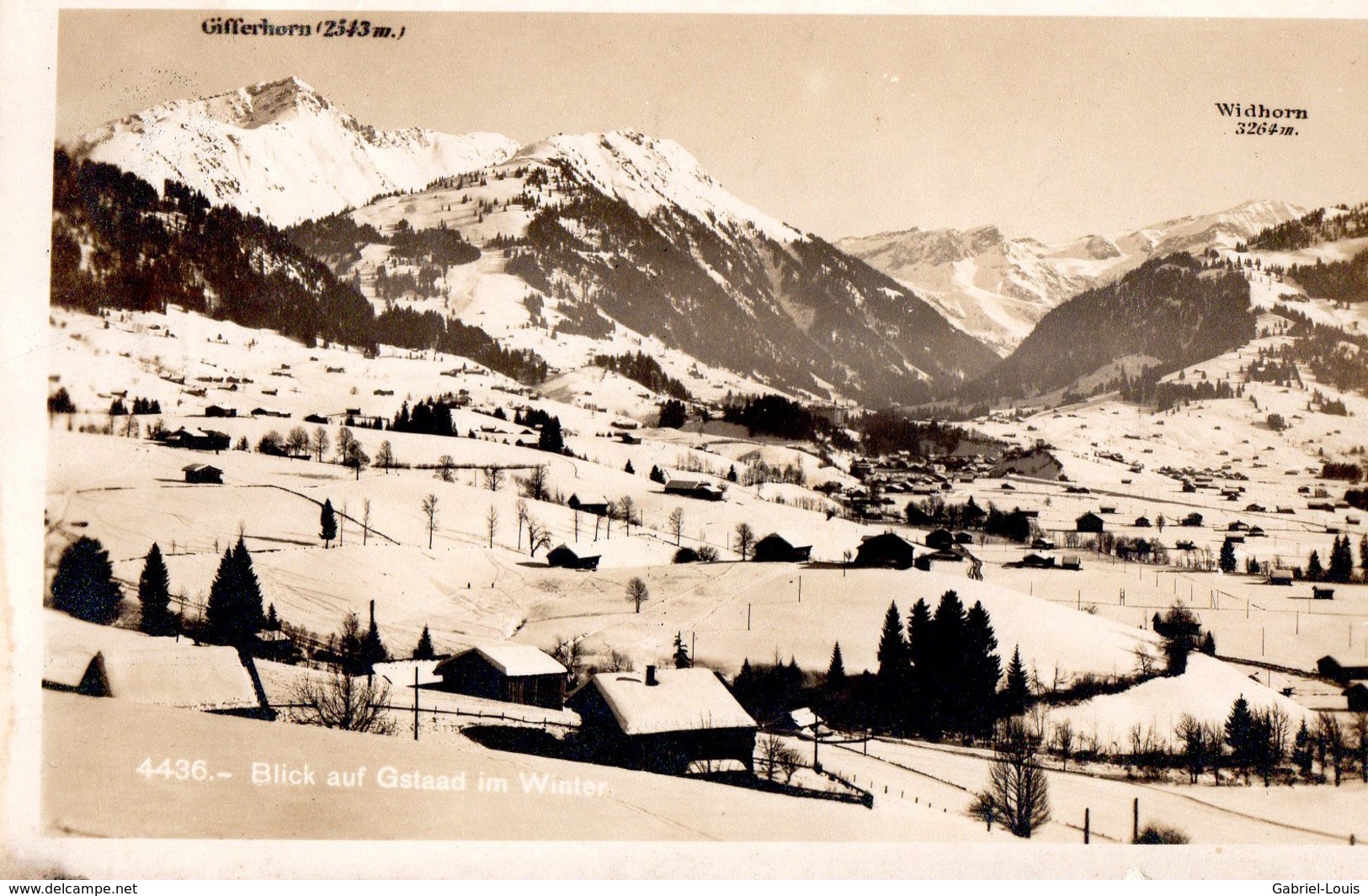 Blick Auf Gstaad Im Winter / 1931 - Gstaad