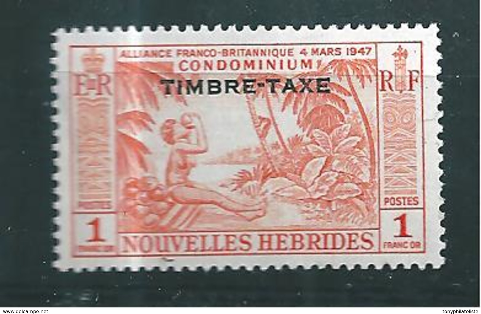 Colonie Taxe De Nouvelles Hébrides, De 1953  N°40  Neuf * (cote 15&euro;) - Neufs