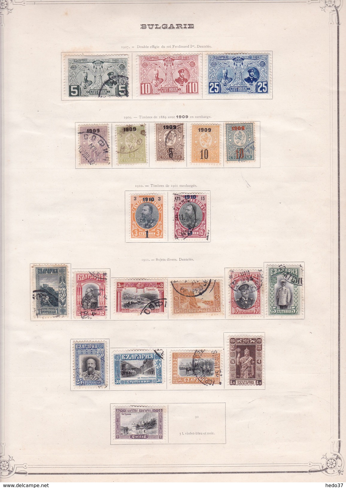 Bulgarie - Collection Vendue Page Par Page - Timbres Oblitérés / Neufs * Avec Charnière - B/TB - Usados